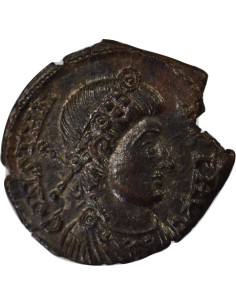 Rome Empire Constant Ier Soldats & Etendard 1 nummus Cuivre 340 Trèves 2