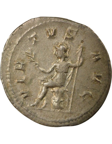 Rome Empire Philippe Ier l'Arabe Virtus assis 1 antoninien Billon 244 R Rome