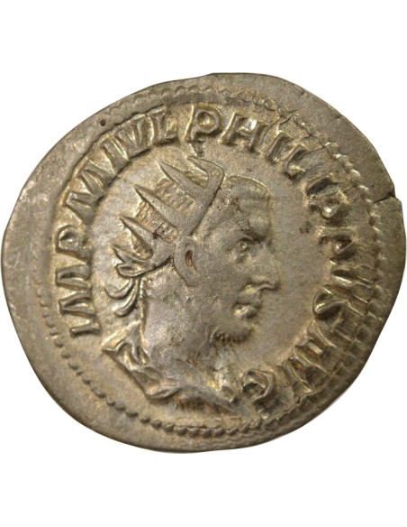 Rome Empire Philippe Ier l'Arabe Pax Aeterna 1 antoninien Billon 244 R Rome