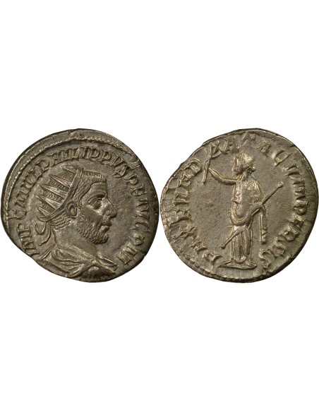 Rome Empire Philippe Ier l'Arabe Paix avec les Perses 1 antoninien Billon 244 Antioche