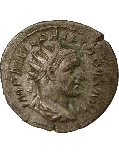 Rome Empire Philippe Ier l'Arabe Fides & Etendards 1 antoninien Billon 244 R Rome