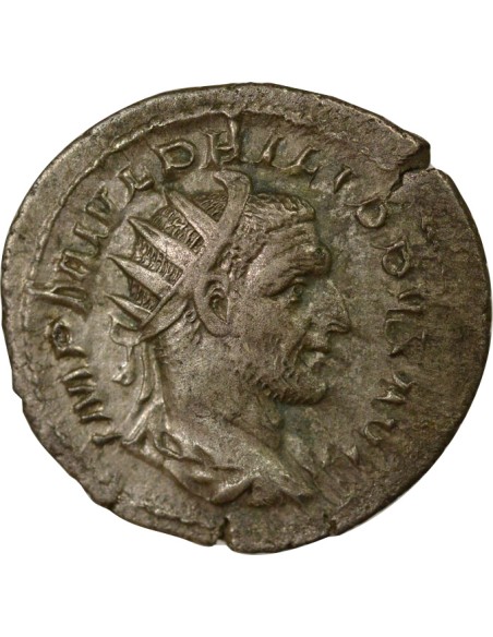 Rome Empire Philippe Ier l'Arabe Fides & Etendards 1 antoninien Billon 244 R Rome