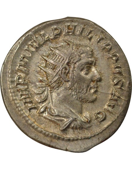Rome Empire Philippe Ier l'Arabe Empereur Assis 1 antoninien Billon 245 R Rome