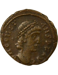 Rome Empire Constant Ier Voeux Vicennaux 1 nummus Cuivre 347-348 Alexandrie 2