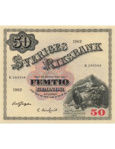 Suède 50 kronor 1962