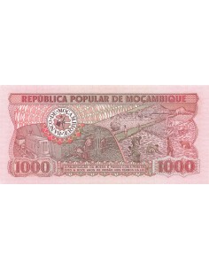 Mozambique 1000 meticais 1983 2