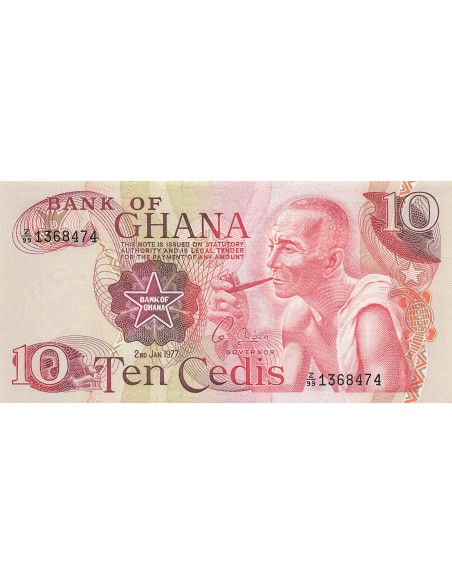 Ghana 10 cedis 1977