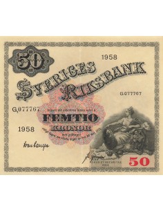 Suède 50 kronor 1958