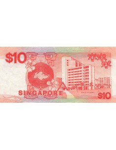 Singapour 10 dollars 1988 2