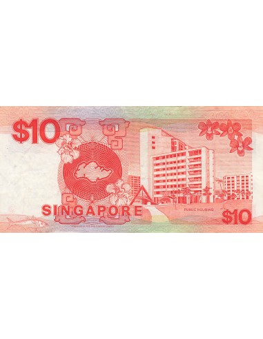 Singapour 10 dollars 1988