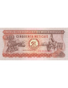 Mozambique 50 meticais 1980