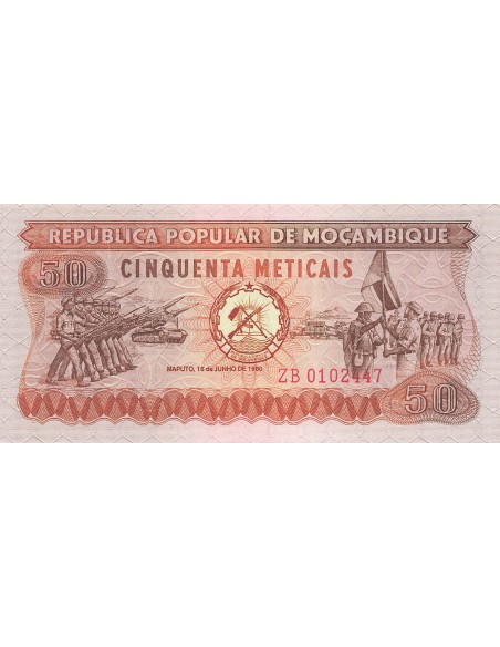 Mozambique 50 meticais 1980