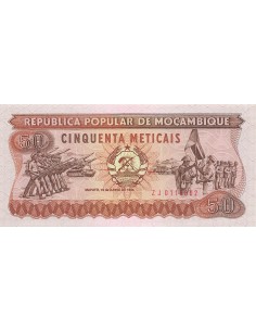 Mozambique 50 meticais 1986