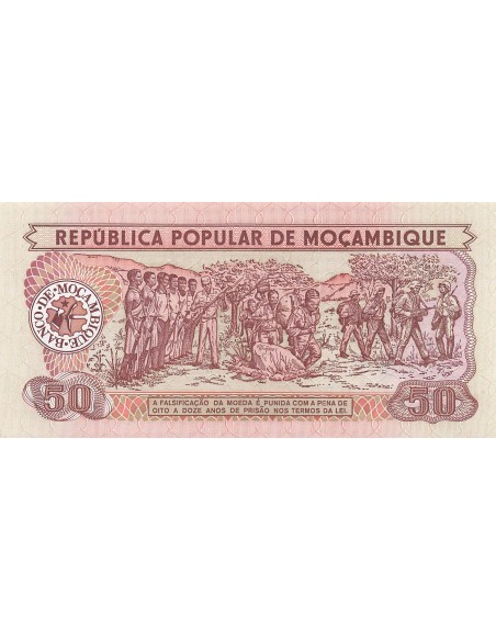 Mozambique 50 meticais 1986