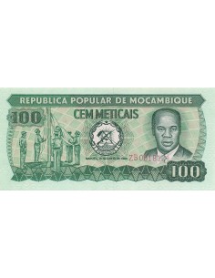 Mozambique 100 meticais 1980