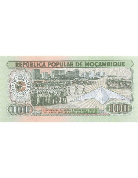Mozambique 100 meticais 1980