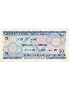 Burundi 20 francs 1973 2