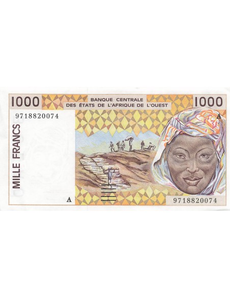 BCEAO 1000 francs 1996