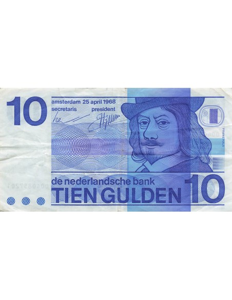 Pays-Bas 10 gulden 1968