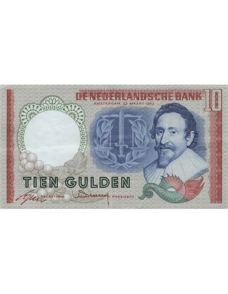Pays-Bas 10 gulden 1953