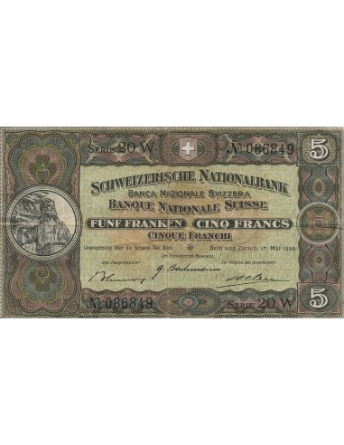 Suisse 5 francs 1939