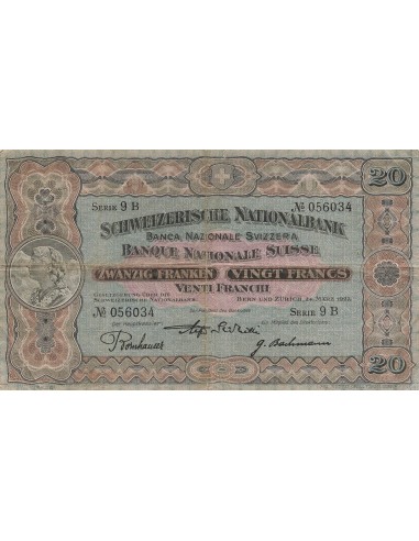 Suisse 20 francs 1927