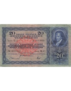Suisse 20 francs 1944
