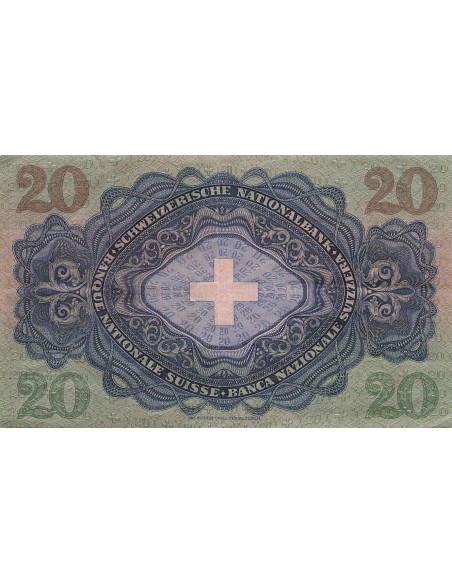 Suisse 20 francs 1944
