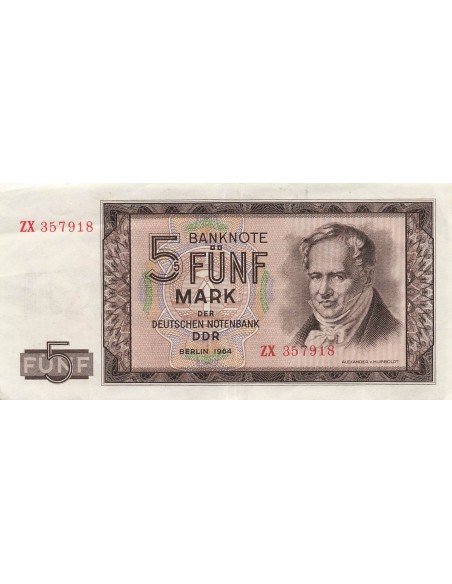 Allemagne (RDA) 5 mark 1964