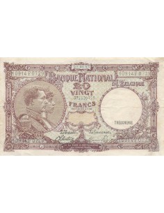 Belgique 20 francs 1945