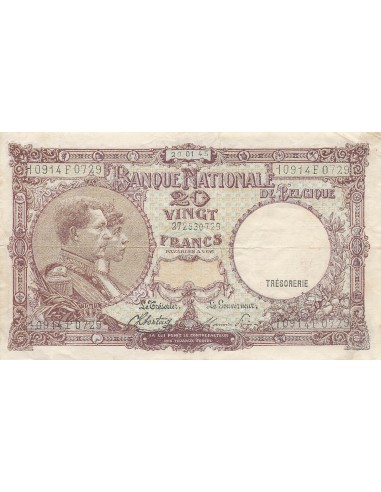 Belgique 20 francs 1945