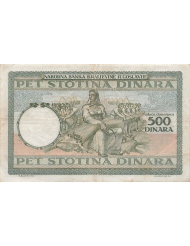 Yougoslavie 500 dinara 1935