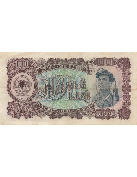 Albanie 1000 leké 1949