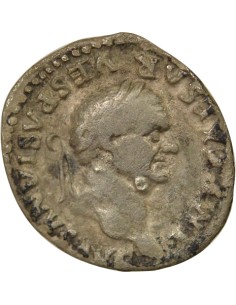 Rome Empire Vespasien Empereur Assis 1 denier Argent 74 R Rome 2