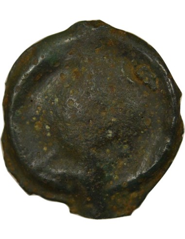 Gaule (Turons) A la Tête Diabolique 1 potin Potin 80 à 50 AV JC