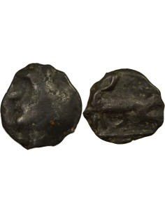 Gaule (Turons) A la Tête Diabolique 1 potin Potin Ie Siècle AV JC