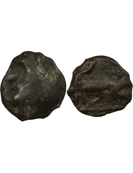 Gaule (Turons) A la Tête Diabolique 1 potin Potin Ie Siècle AV JC