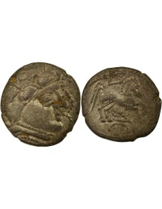 Gaule (Pictons) A l'Hippophore 1 drachme Billon Ie siècle Av JC