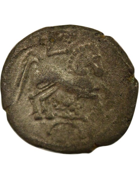 Gaule (Pictons) A l'Hippophore 1 drachme Billon Ie siècle Av JC