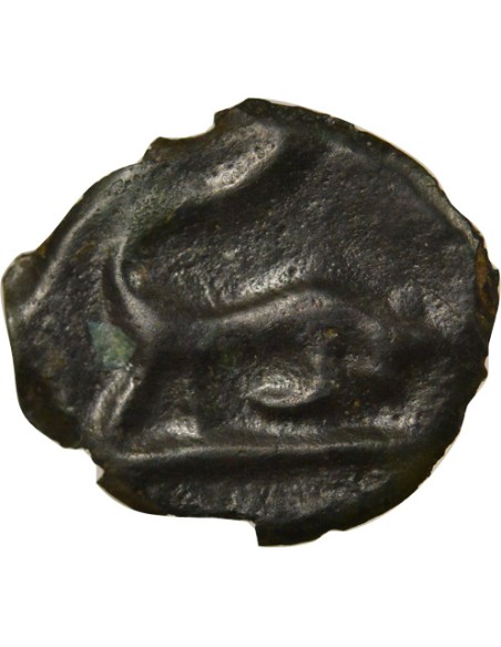 Gaule (Turons) A la Tête Diabolique 1 potin Potin Ie Siècle AV JC