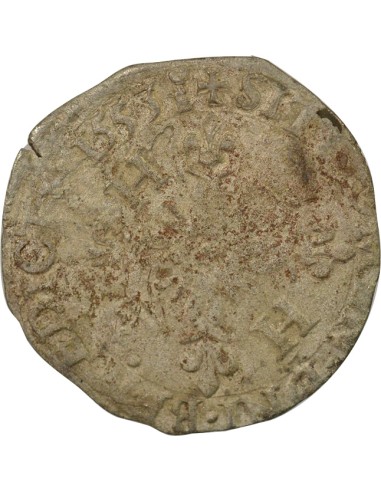 Henri II Aux Croissants 1 douzain Billon 1553 S Troyes