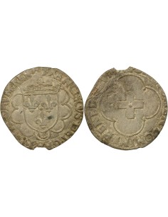 François Ier A la Croisette 1 douzain Billon 1541-1557 Villefranche-de-Rouergue