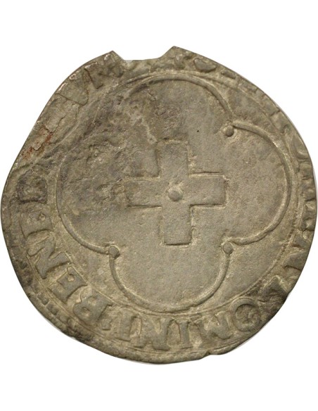 François Ier A la Croisette 1 douzain Billon 1541-1557 Villefranche-de-Rouergue
