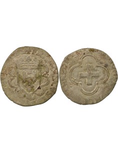 François Ier A la Croisette 1 douzain Billon 1541-1557 B Rouen