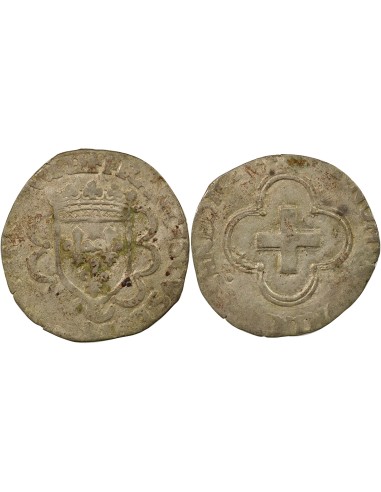 François Ier A la Croisette 1 douzain Billon 1541-1557 B Rouen