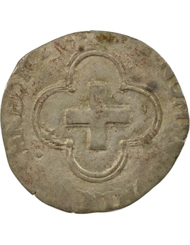 François Ier A la Croisette 1 douzain Billon 1541-1557 B Rouen