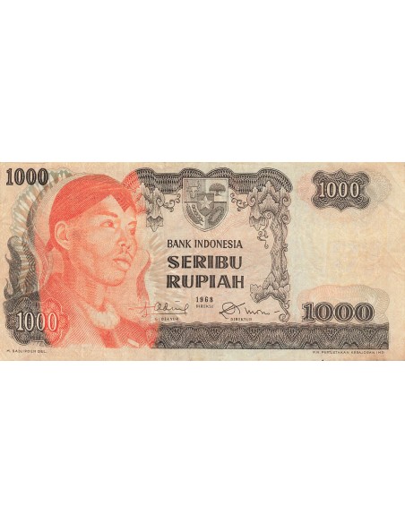 Indonésie 1000 Rupiah - 1968 - Remplacement - P.110 1000 rupiah 1968