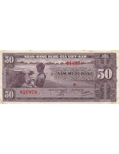 Vietnam du Sud 50 Dong - ND (1956) - Remplacement - P.7 50 dong 1956