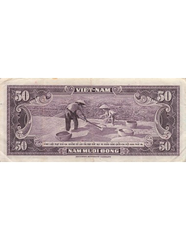 Vietnam du Sud 50 Dong - ND (1956) - Remplacement - P.7 50 dong 1956