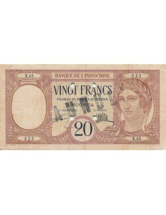 Nle Calédonie 20 Francs - ND (1929) - Annulé - P.37a 20 francs 1929